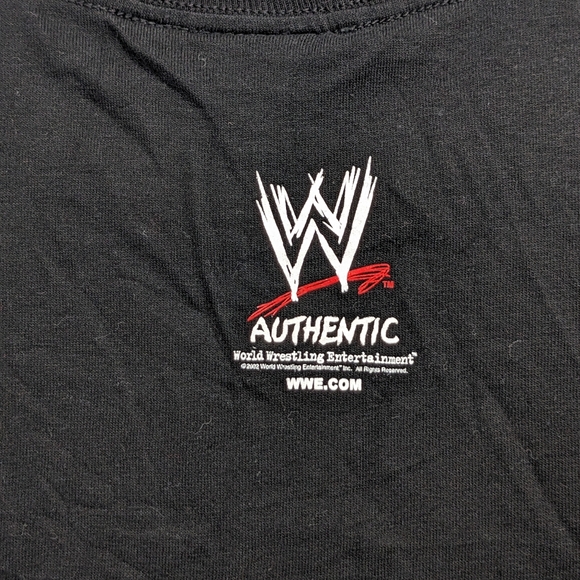 2002 WWE Scratch USA Shirt American Flag XL RARE Wrestling Vintage Distressed - Picture 5 of 6